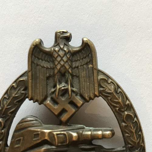 Panzerkampfabzeichen in Bronze?