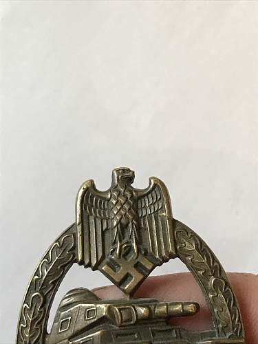 Panzerkampfabzeichen in Bronze?