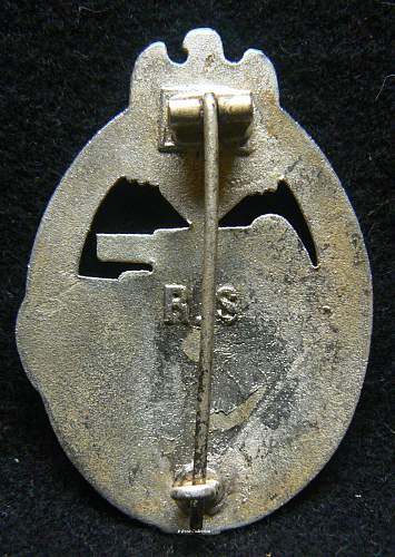 Panzerkampfabzeichen in Silber, R.S. Rudolf Souval
