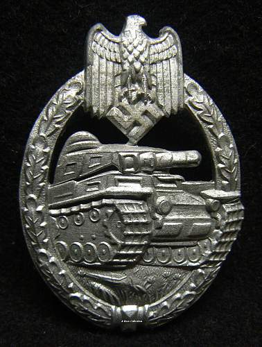 Panzerkampfabzeichen in Silver, FLL, Freidrich Linden, Ludenschied