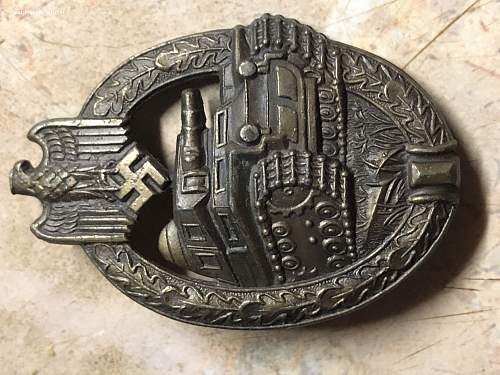 Panzerkampfabzeichen in Bronze A.S.