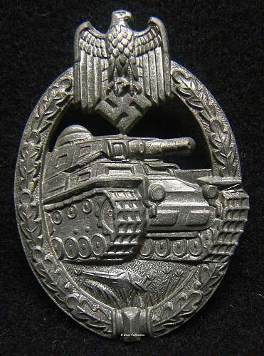 Panzerkampfabzeichen in Silber, Freidrich Linden, Ludenschied, 43