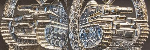 Panzerkampfabzeichen in Silber - Buntmetall - Petz &amp; Lorenz