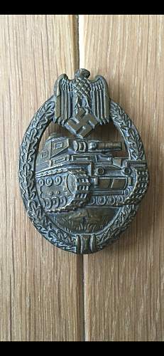 Panzerkampfabzeichen in Bronze original