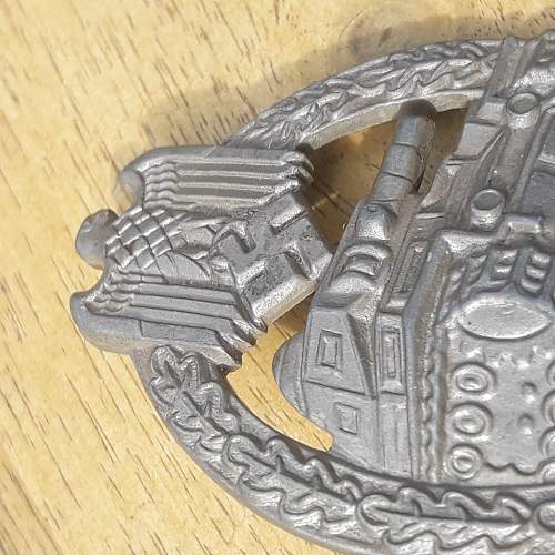 Panzerkampfabzeichen EWE in Silber