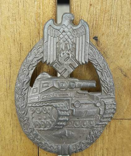 Panzerkampfabzeichen EWE in Silber