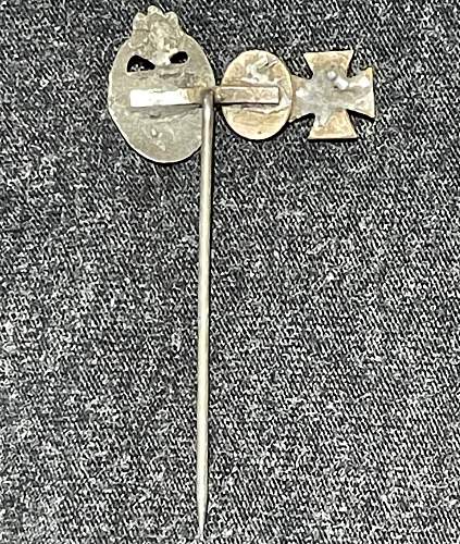 Recently Added This Unusual Panzerkampfabzeichen Stickpin Miniatur