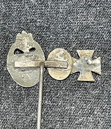 Recently Added This Unusual Panzerkampfabzeichen Stickpin Miniatur