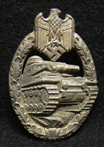 Panzerkampfabzeichen in Bronze No marking