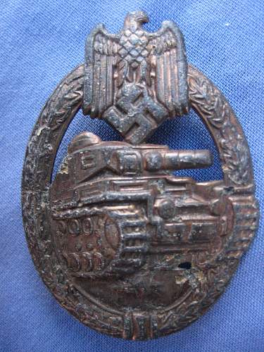 Panzerkampfabzeichen RELIC. Opinions please