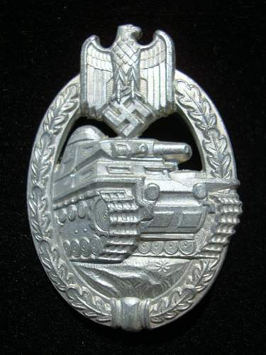 Panzerkampfabzeichen in Silver