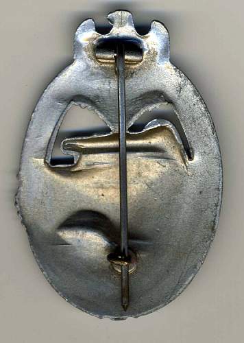 Panzerkampfabzeichen in Silber by Aurich