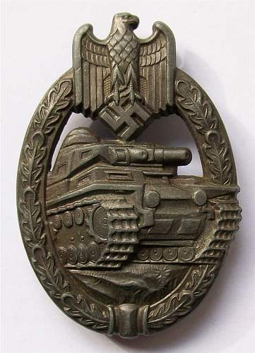 Panzerkampfabzeichen in bronze