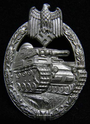 Panzerkampfabzeichen in Silber,  Freidrich Linden, Ludenschied