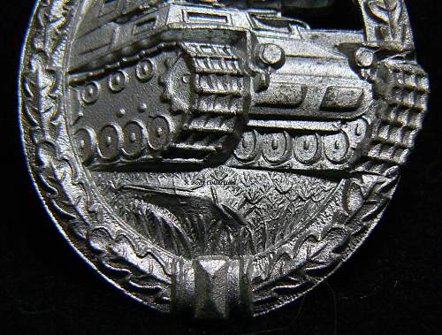 Panzerkampfabzeichen in Silber,  Freidrich Linden, Ludenschied
