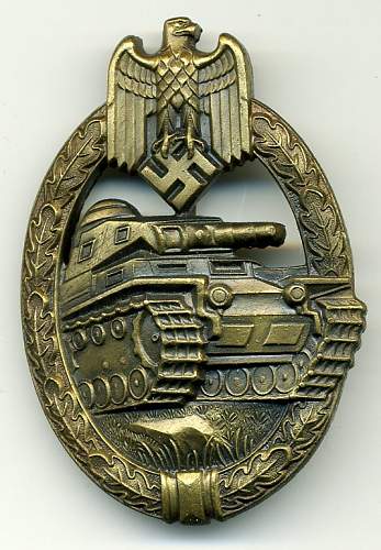 Panzerkampfabzeichen in Silber FOR REVIEW!