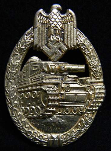 Panzerkampfabzeichen in Silber, R.S., Rudolf Souval