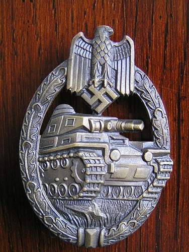 Panzerkampfabzeichen in Silber, Wilhelm Deumer.