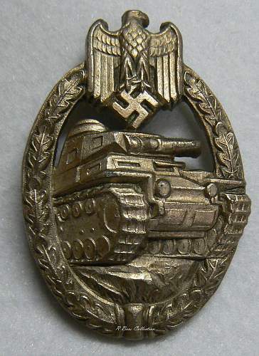 Panzerkampfabzeichen in Silber, &quot;Daisy&quot;, Wilhelm Deumer