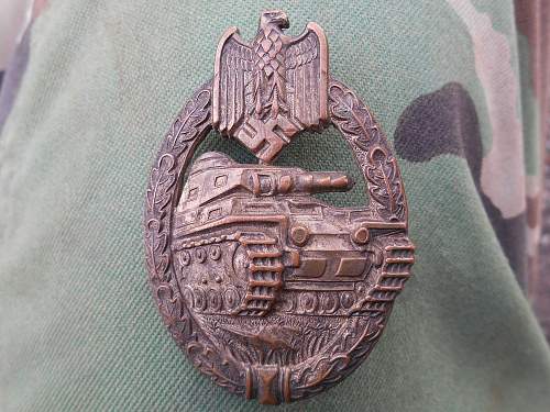 Panzerkampfabzeichen in Silber by Assmann
