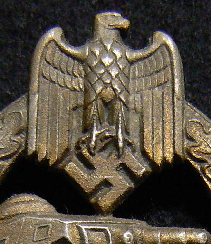 Panzerkampfabzeichen in Bronze, Steinhauer &amp; Lück Unmarked