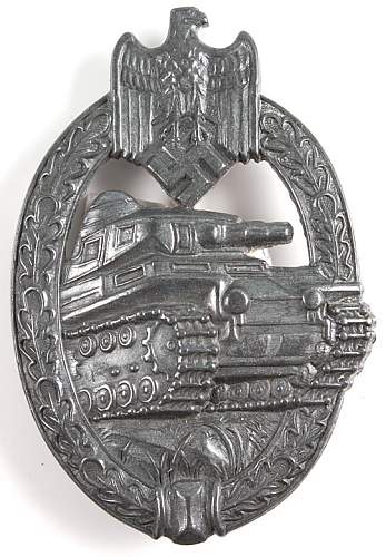 Panzer badge in silver