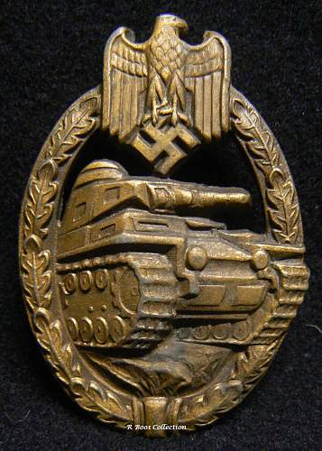 Panzerkampfabzeichen in Bronze, Wilhelm Deumer Bronze &quot;Daisy&quot;