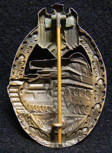 Panzerkampfabzeichen in Bronze, Wilhelm Deumer Bronze &quot;Daisy&quot;