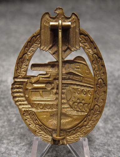 Panzerkampfabzeichen bronze