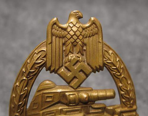 Panzerkampfabzeichen bronze