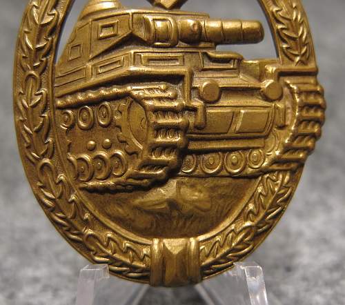 Panzerkampfabzeichen bronze