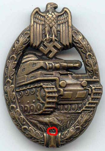 Panzerkampfabzeichen Bronze Fake Gallery