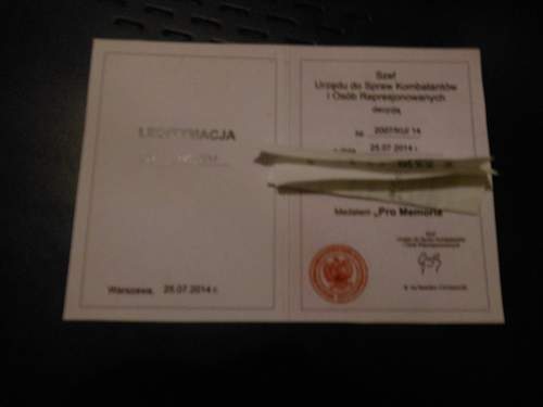 Bogus Award &quot;Legitymacji&quot;