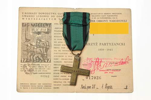 Krzy&#380; Partyzancki (partisan cross), real or not?