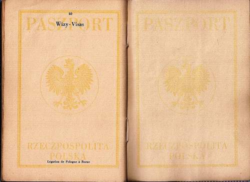 post-war first Polish passport