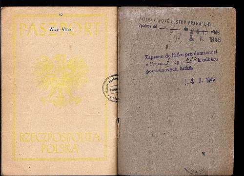 post-war first Polish passport