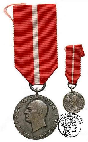 Medal for your liberty and ours