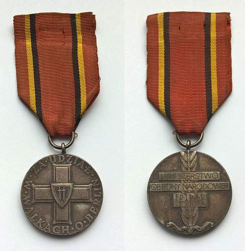Medal Za Udzia&#322; w Walkach o Berlin (Medal for participation in battles for Berlin)