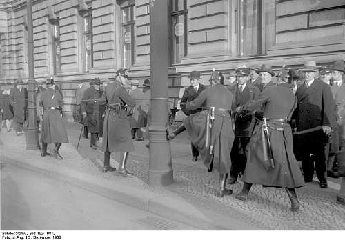 Schutzpolizei bayonets