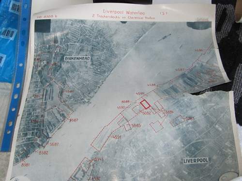 Luftwaffe Target map of Liverpool/Birkenhead.