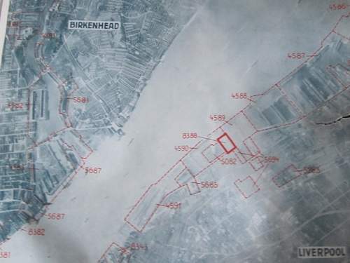 Luftwaffe Target map of Liverpool/Birkenhead.