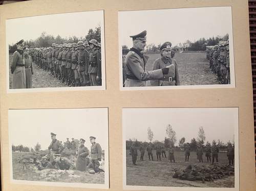 Wehrmacht OFficers Photo Album? Who is the General inspecting the troops?