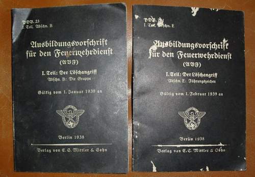 Two Vorschrift for the Feuerwehr