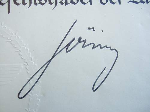 Hermann Wilhelm Göring signature.