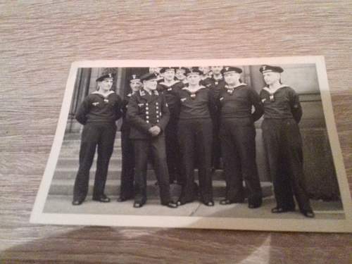 Kriegsmarine photos &amp;some soldiers with truck &amp; two big profile photos