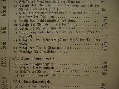 Reichsteuerblatt: Tax Journal 1936 to 1940