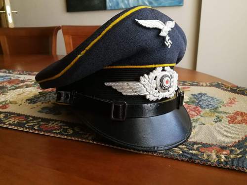Luftwaffe visor with letters