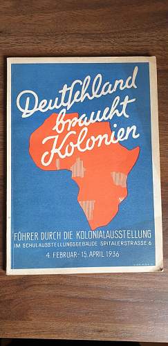 Germany Needs Colonies Propaganda Booklet - Help!