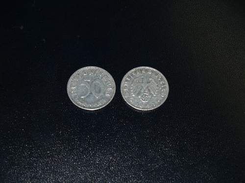 50 Reichspfennig coin