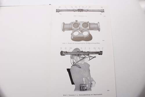 Wehrmacht book by Carl Zeiss Jena with the title &quot;Disgeo&quot; stereo telemeter with fixed scale